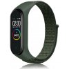 Xiaomi Nylónový náhradný náramok na suchý zips pre Mi Band 3/4/5/6/7 Farba: zelená army