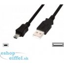 Digitus AK-300130-010-S USB 2.0, type A - mini B (5pin) M/M, 1m, černý