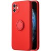 Vennus Samsung Galaxy S9 Plus Vennus Silikónové puzdro s prsteňom KP18145 červená