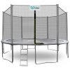 INLEA PREMIUM Jump Trampolína 430 cm s vonkajšou ochrannou sieťou - sivá