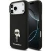 Karl Lagerfeld Liquid Silicone Metal Ikonik kryt pre iPhone 17 Pro Max, čierny 57983127699