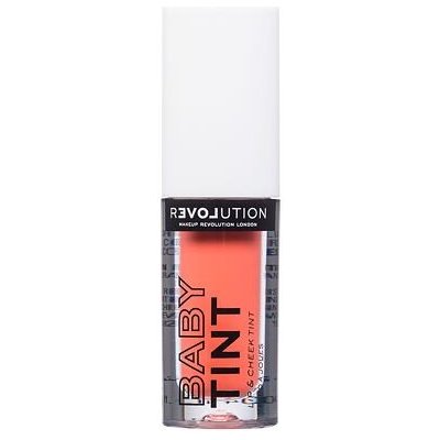Revolution Relove Baby Tint Lip & Cheek rúž a tvářenka 2v1 korálová 1,4 ml