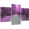 Moderný obraz - fialový les (Obraz 90x60cm)