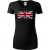 Britská vlajka stará - Dámske tričko z organickej bavlny Origin (GOTS) - M ( Čierna )