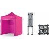 Nožnicový párty stan 2x2 m TENTino SMALL HEXAGON Farba opláštenia: 14A - RUŽOVÁ