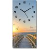 Nástenné hodiny tiché Chodník na pláž 30x60 cm