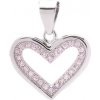 Prívesok: srdiečko nežné - strieborný - bez krabičky