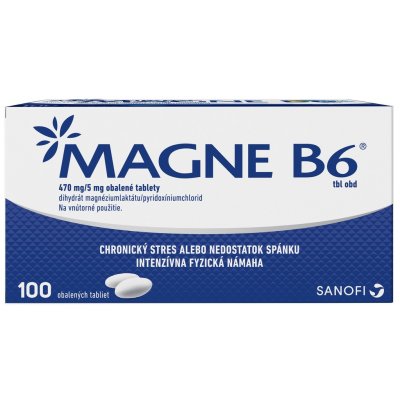 Magne-B6 tbl.obd.100 x 470 mg/5 mg