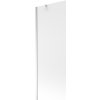 Mexen Next, vaňová zástena 1-krídlová 70 x 150 cm, fixné krídlo, 6 mm námraza sklo, chrómový profil, 895-070-000-00-30-01