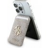 Puzdro na karty so stojanom Guess 4G Metal Logo MagSafe Cardslot ružové