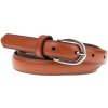 NovaKabelka.sk Cintura Sottile (2 cm) camel dámsky kožený opasok čierna