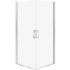 CERSANIT Štvorcová sprchová kabína MODUO 80x80 cm chróm, priehľadné sklo S601-477