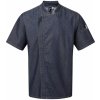 Premier Workwear PR906 krátký rukáv na zips indigo denim S