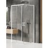 New Trendy Prime White sprchovací kút 80x70 cm štvorcová biela matné/priehľadné sklo K-1534