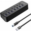 PremiumCord USB 3.2 Superspeed HUB 7-portový s vypínači portů (KU3HUB7A)