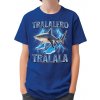 Fajntričko Kids Tričko - Tralalero Tralala žralok (Taliansky Brainrot), Farba kráľovská modrá, Strih/ Variant UNISEX