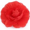 Brošňa / ozdoba ruža Ø10 cm - 1 ks 4 červená