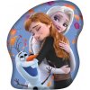 Jerry Fabrics Tvarovaný plyšový vankúš Ľadové Kráľovstvo Sister Love Polyester 33x28