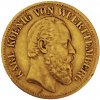 Zlatá minca 10 Marka 1878 Karl I. von Württemberg