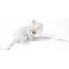 SELETTI Stolová LED lampa Mouse Lamp USB ležiaca biela - 15222