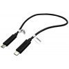 Kábel USB 2.0 kábel, microUSB B(M) - microUSB B(M), 0,3 m, OTG, čierny
