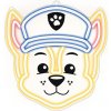 Hanging neon LED Paw Patrol on plexiglass - Chase OW-130346