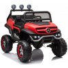 LEAN CARS ELEKTRICKÉ AUTÍČKO MERCEDES UNIMOG - LAKOVANÉ - ČERVENÉ - MOTOR - 4x 45W BATÉRIA - 1x12V7Ah - 2025