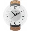 Drevené sklenené tiché hodiny JVD NS22018/78, 35cm