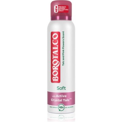Borotalco Soft Talc & Pink Flower dezodorant v spreji bez alkoholu 150 ml