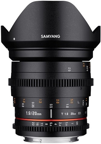 Samyang 20mm T1.9 VDSLR Canon