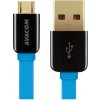 Kábel AVACOM MIC-40B USB - Micro USB, 40cm, modrá DCUS-MIC-40B