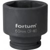 Fortum Hlavica rázová 3/4´´, Cr-V.Mo., 60mm - Kľúč nástrčný rázový, 60mm, 3/4”