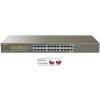 Tenda TEG1124P-24-250W - PoE AT Switch 235Watt, 24xRJ45 Switch s 24x 10/100/1000 Mbps PoE, Kov