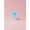 Wowbyme® Prsteň na lepidlo srdce dvojkomorový Farba: Modrá, Počet: 50ks