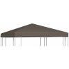 Strieška na altánok 310 g/m² 3x3 m, sivohnedá