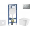 Geberit Duofix - Set predstenovej inštalácie, klozetu Arkas I a dosky softclose, tlačidlo Sigma01, lakovaný matný chróm SANI11CA2116