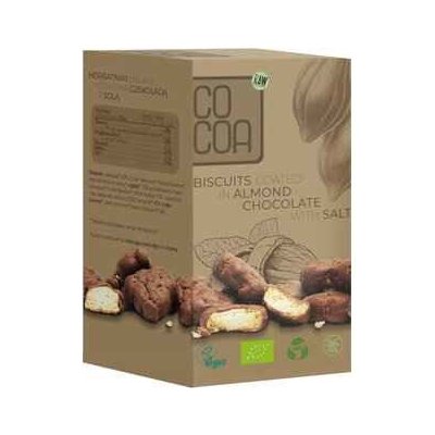COCOA Chrumkavé Mini sušienky v mandľovej čokoláde so soľou BIO 80 g