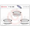 BREMBO Sada brzdových doštičiek P 54 055