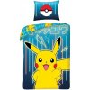 Halantex · Bavlnené posteľné obliečky Pokémon Pikachu - 100% bavlna - 70 x 90 cm + 140 x 200 cm