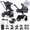 EASYWALKER SET Kočík 4v1 Harvey⁵ Premium Mineral Grey XXL AIR + CYBEX Aton B2 i-Size