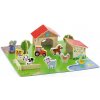 Dětské dřevěné 3D puzzle Viga Farma