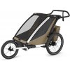 THULE Chariot Cross 2 double + bike set + kočíkový set + bežecký set faded khaki 2025