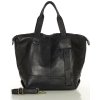 Marco Mazzini Veľká shopper taška z mäkkej talianskej kože | čierna v254a