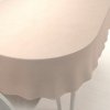 Biante Zamatový oválny obrus Velvet Prémium SVP-020 Béžový 140x220 cm