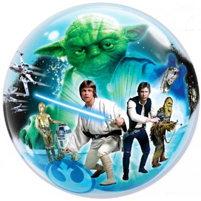 Balónik bublina Star Wars 56cm