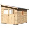 KARIBU HOLZTECHNIK Drevený domček KARIBU BOMLITZ 3 (68862) natur LG3137