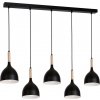 Luminex | Luster na lanku NOAK WOOD 5xE27/60W/230V | LU1877