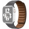 AppleKing remienok kožený ťah pre Apple Watch 42mm / 41mm / 40mm / 38mm - sivý - možnosť vrátiť tovar ZADARMO do 30tich dní
