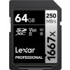 Lexar SDXC 64GB Professional 1667x UHS-II U3 LSD64GCB1667