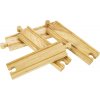 Bigjigs - Stredné rovné koľaje 16cm - 4ks